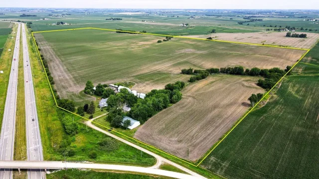 Iowa Improved Land For Sale  4400 220th St Walcott, Iowa  52773